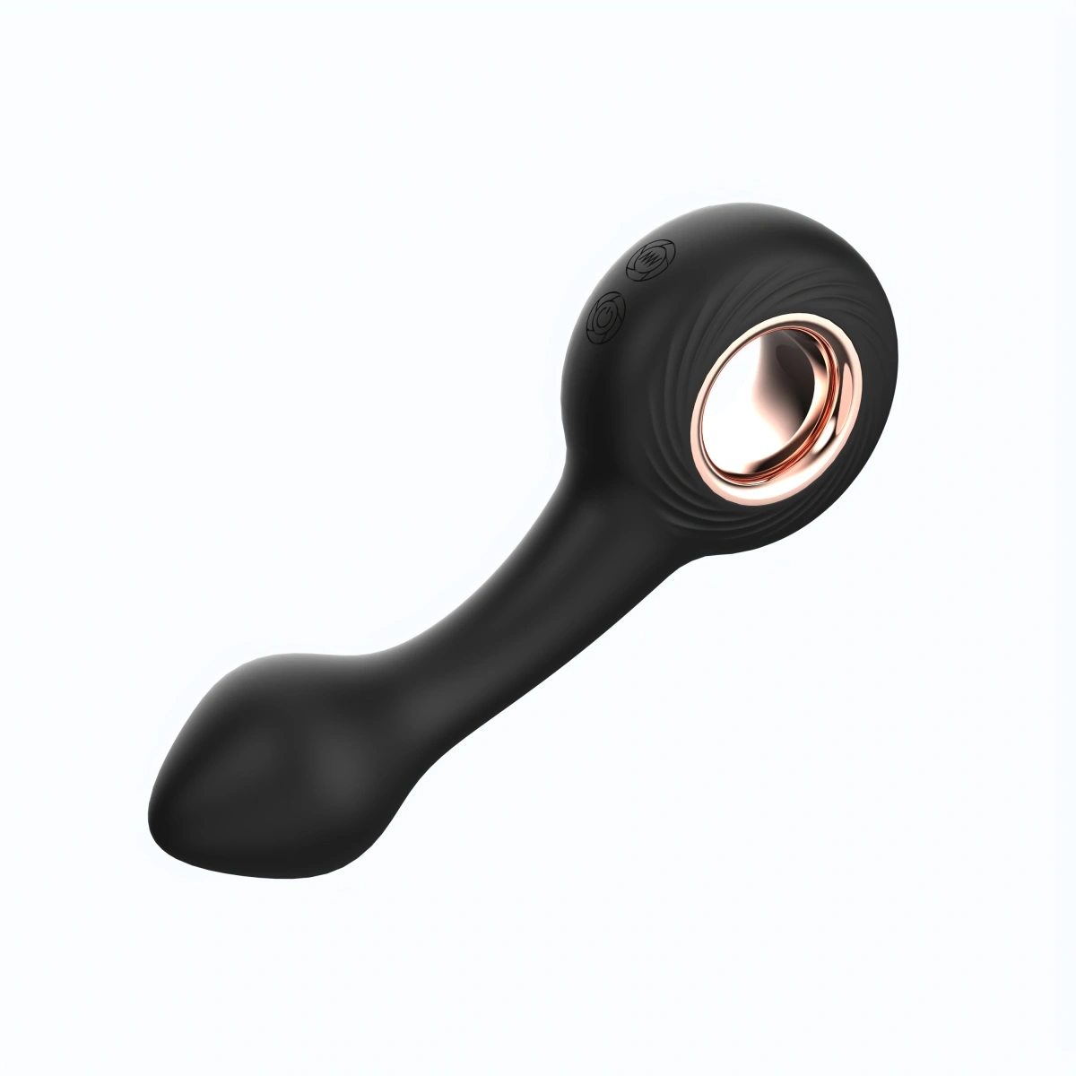 Vibrator Anal Ken, 12 Moduri Vibratii, Silicon, USB, Negru, 13.8 cm, Guilty Toys, Nr. 2, Erotic24.ro