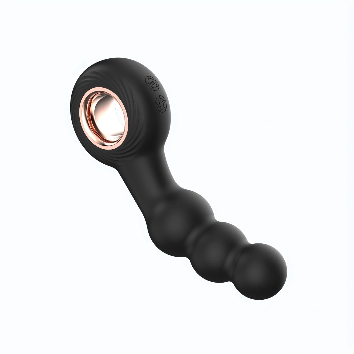 Vibrator Anal Max, 12 Moduri Vibratii, Silicon, USB, Negru, 14.8 cm, Guilty Toys, #4, Erotic24.ro