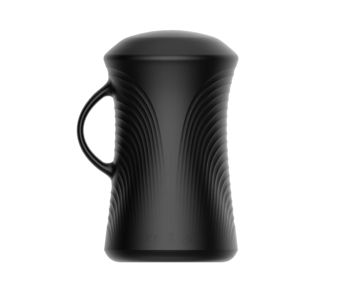 Masturbator Pulsator Barbati 3 Moduri Impingere , Silicon, USB, Negru, 13 cm, Passion Labs, #3, Erotic24.ro