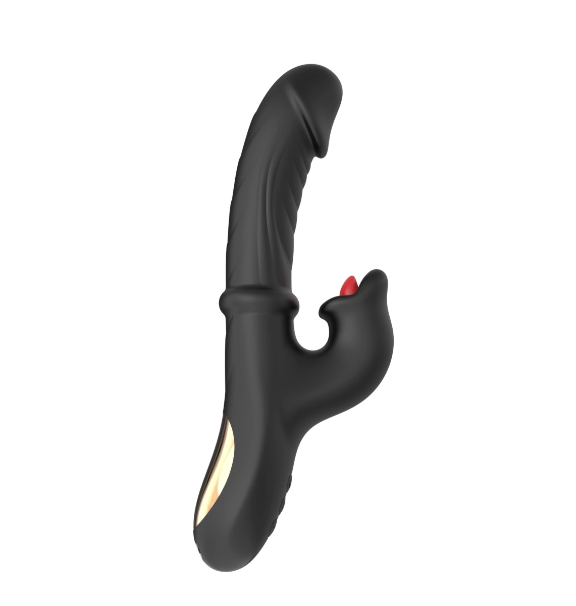 Vibrator Power Rabbit, Multiple Functii Stimulatoare, Silicon, USB, Negru, 24.6 cm, Guilty Toys, #2, Erotic24.ro