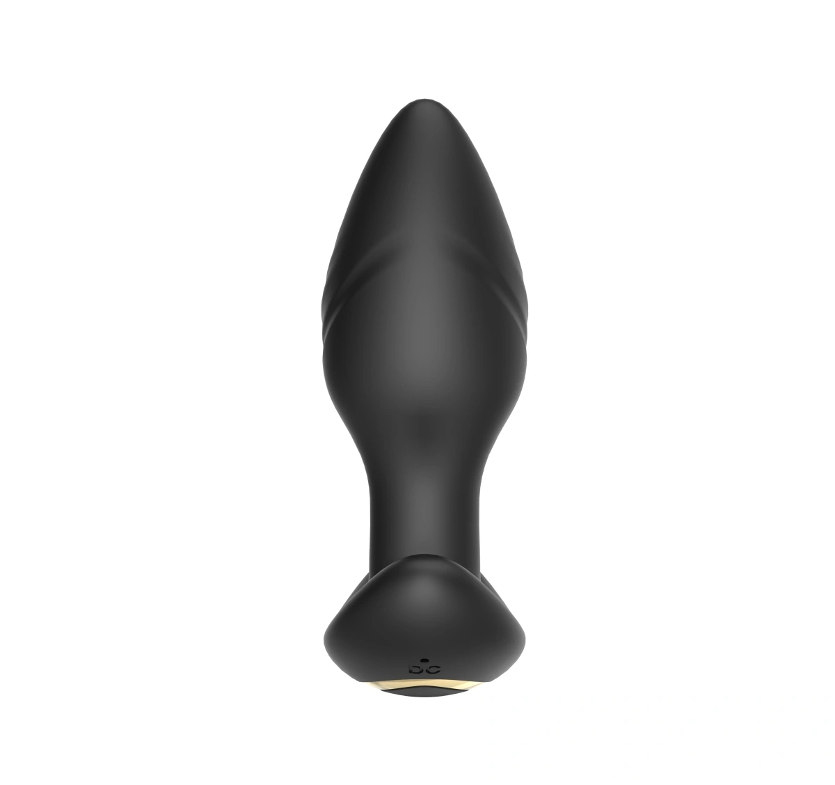 Dop Anal Remote Control Plug, 7 Moduri Vibratii, 3 Moduri Rotatii, Silicon, USB, Negru, 10 cm, Guilty Toys, #4, Erotic24.ro