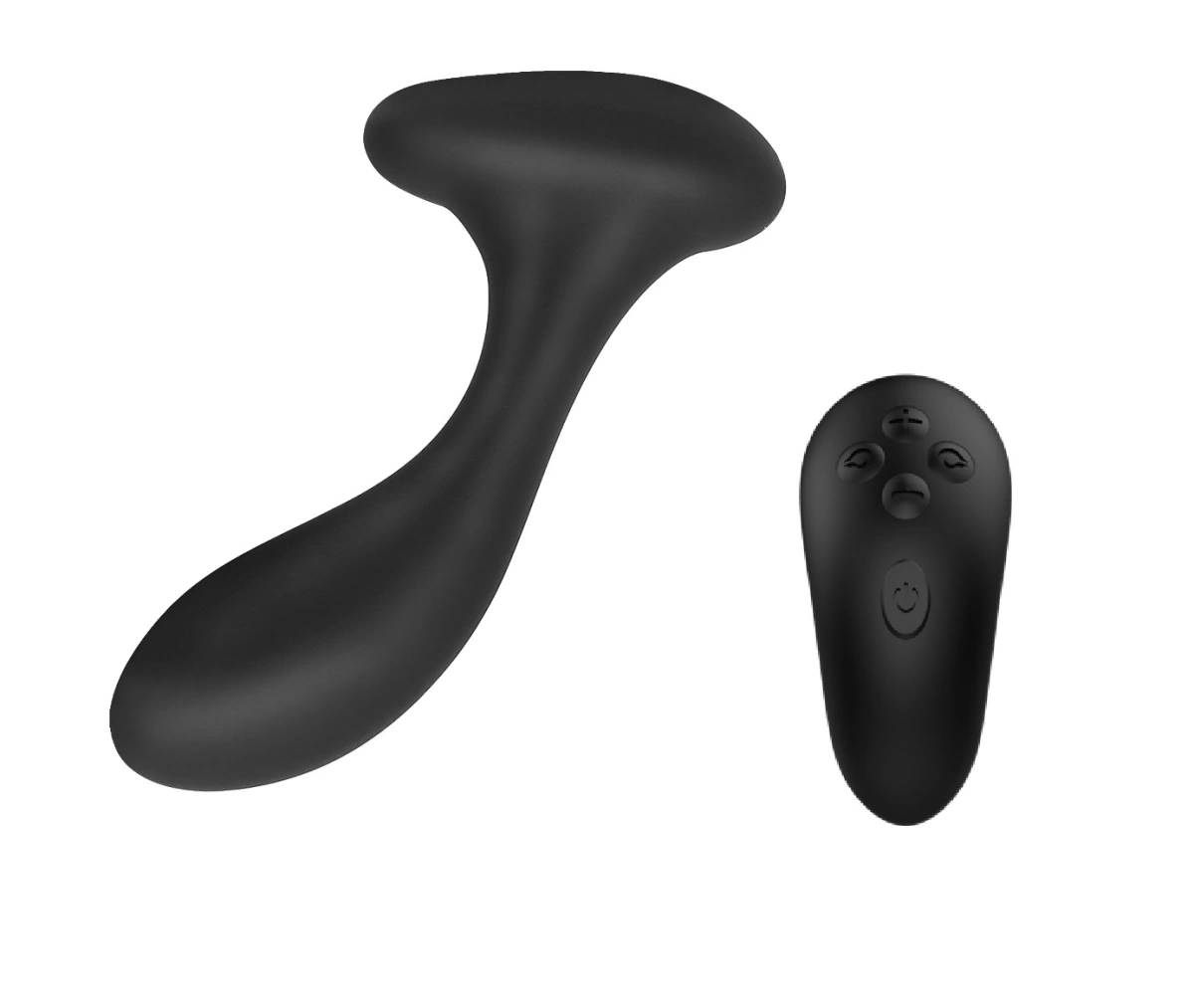 Dop Anal Vibrator cu Telecomanda Wireless, 10 Moduri Vibratii, 3 Viteze, Silicon Lichid, USB, Negru, 12.3 cm, Passion Labs, #2, Erotic24.ro