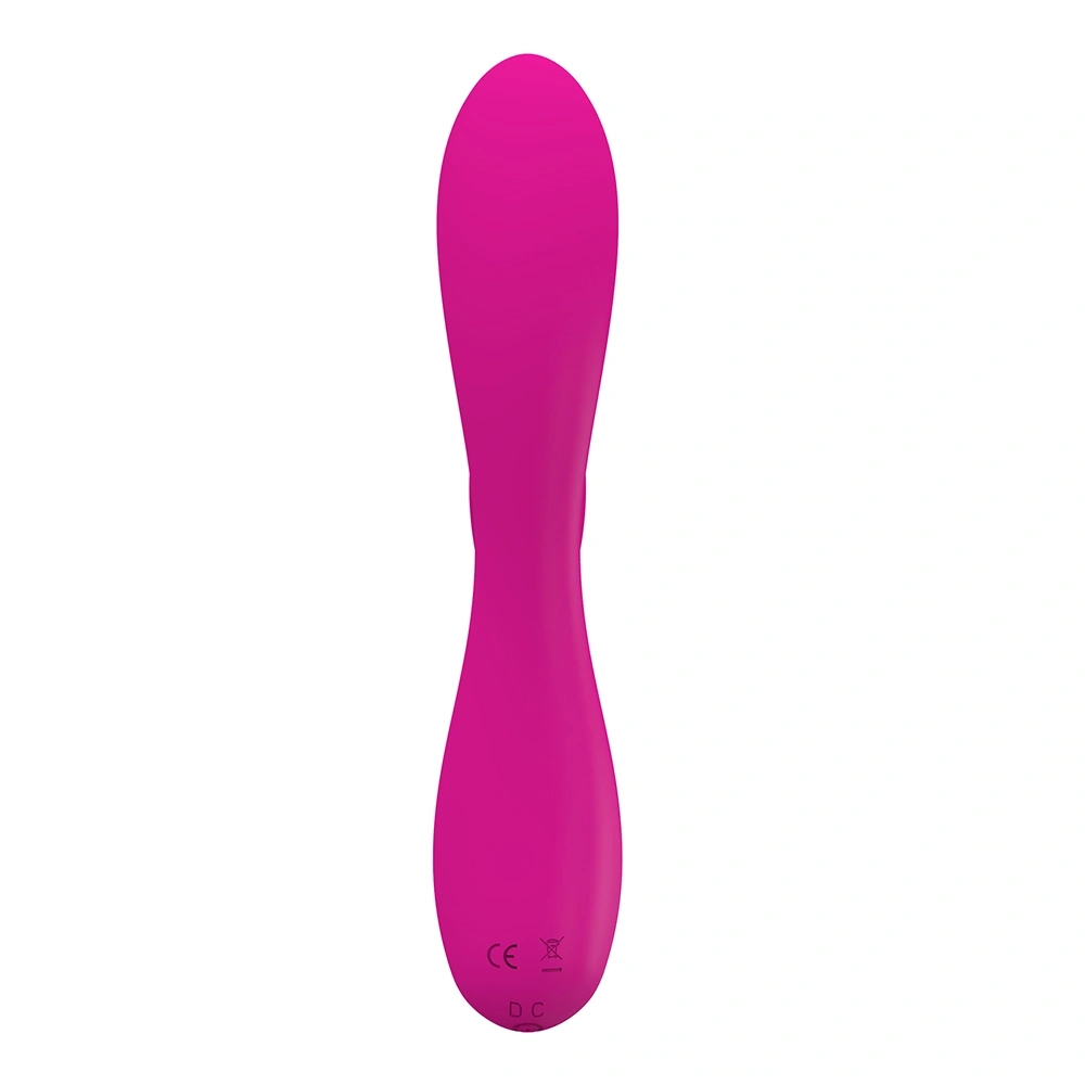 Vibrator Happy Rabbit, 10 Moduri Vibratii, Silicon Lichid, USB, Fuchsia, 19.6 cm, Mokko Toys, #5, Erotic24.ro