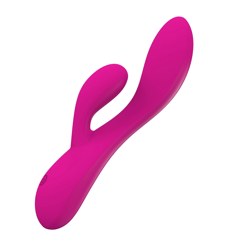 Vibrator Happy Rabbit, 10 Moduri Vibratii, Silicon Lichid, USB, Fuchsia, 19.6 cm, Mokko Toys, #4, Erotic24.ro