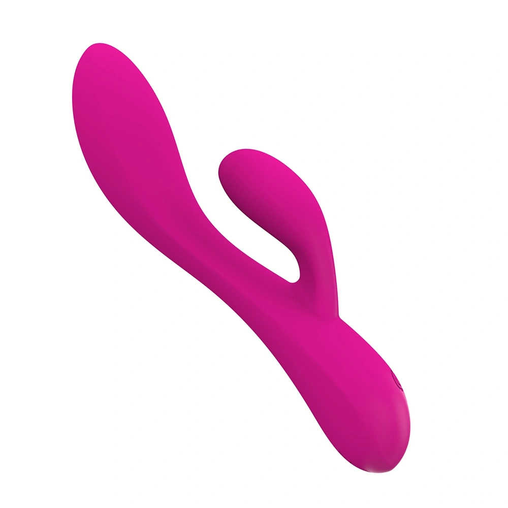 Vibrator Happy Rabbit, 10 Moduri Vibratii, Silicon Lichid, USB, Fuchsia, 19.6 cm, Mokko Toys, #2, Erotic24.ro