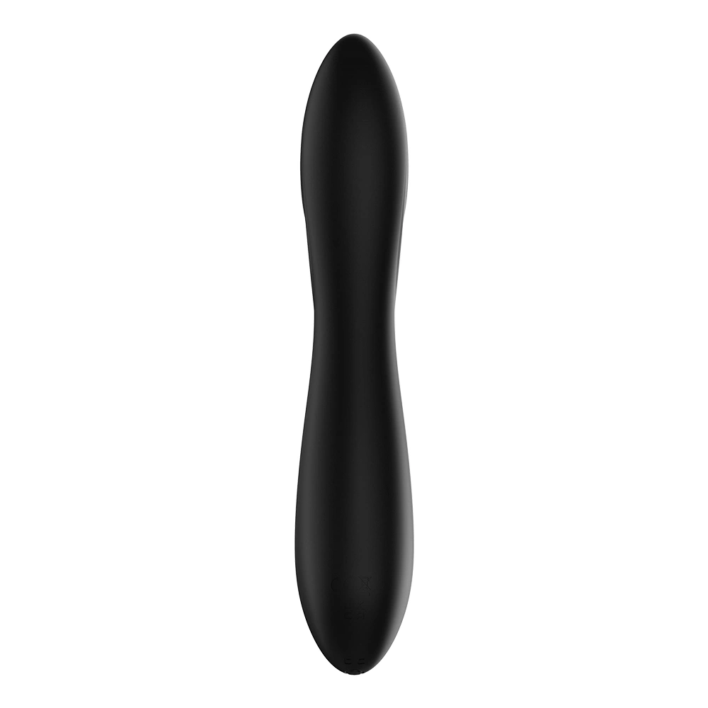 Vibrator Lucky Rabbit, 10 Moduri Vibratii, Silicon Lichid, USB, Negru, 20.4 cm, Mokko Toys, #6, Erotic24.ro