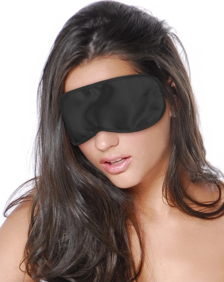 Masca de Ochi cu Elastic, Satinata, Negru