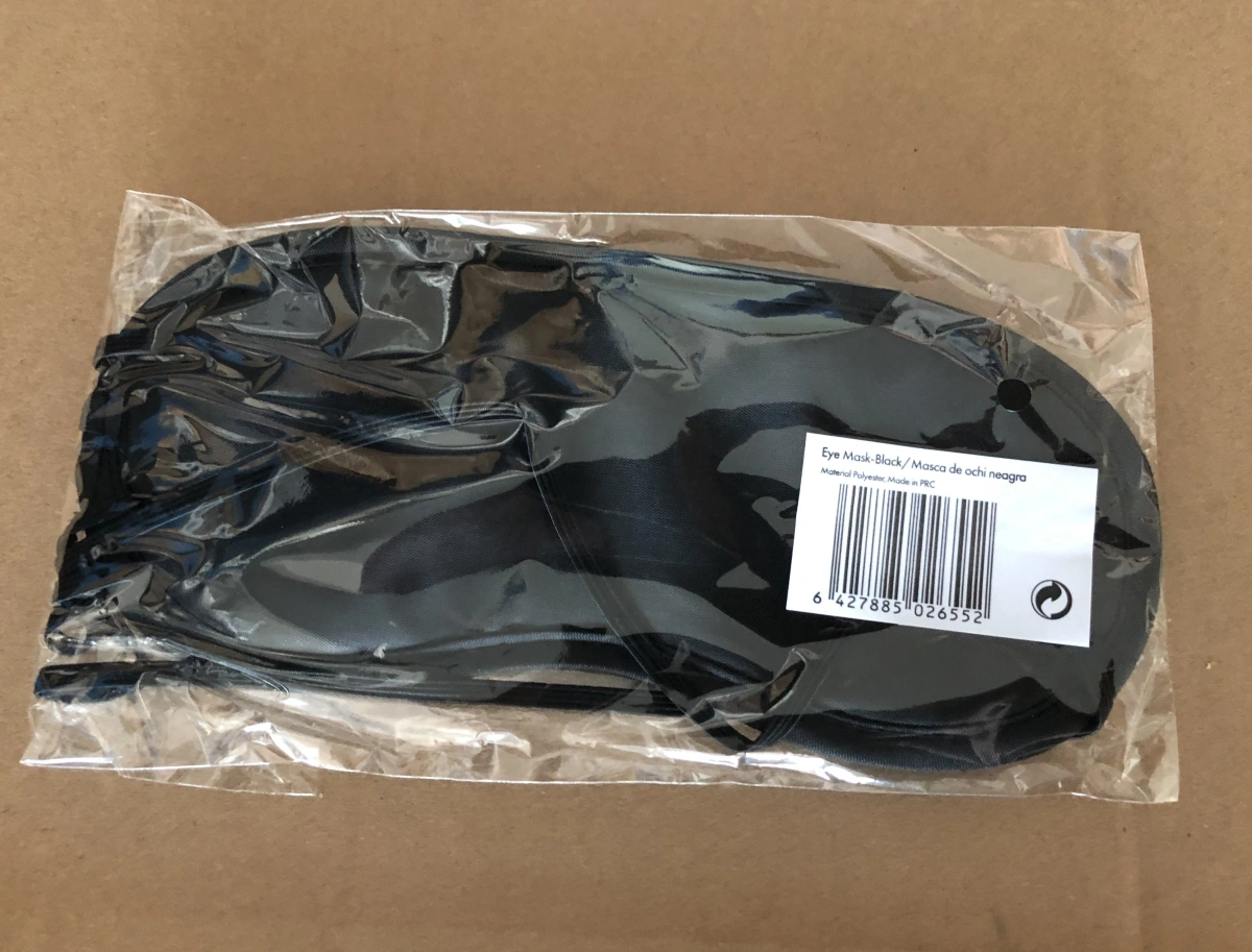 Masca de Ochi cu Elastic, Satinata, Negru, #4, Erotic24.ro