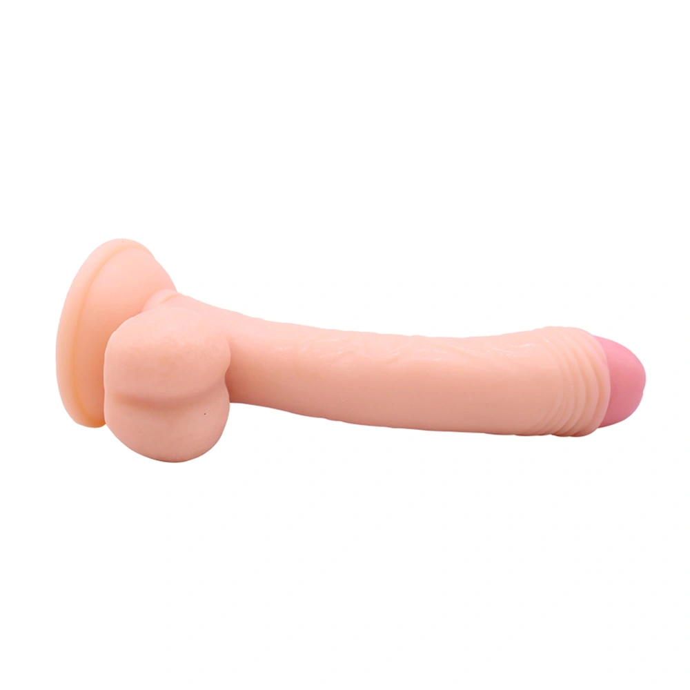 Dildo Realist Pierro cu Ventuza, PVC, Natural, 18.5 cm, Guilty Toys, Nr. 4, Erotic24.ro