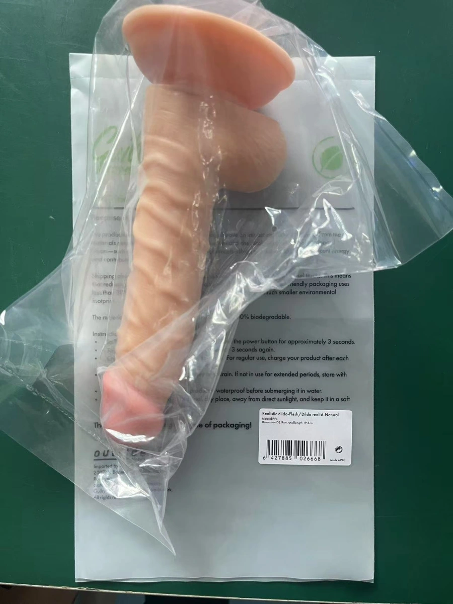 Dildo Realist Liam cu Ventuza, PVC, Natural, 19.5 cm, Guilty Toys, #5, Erotic24.ro