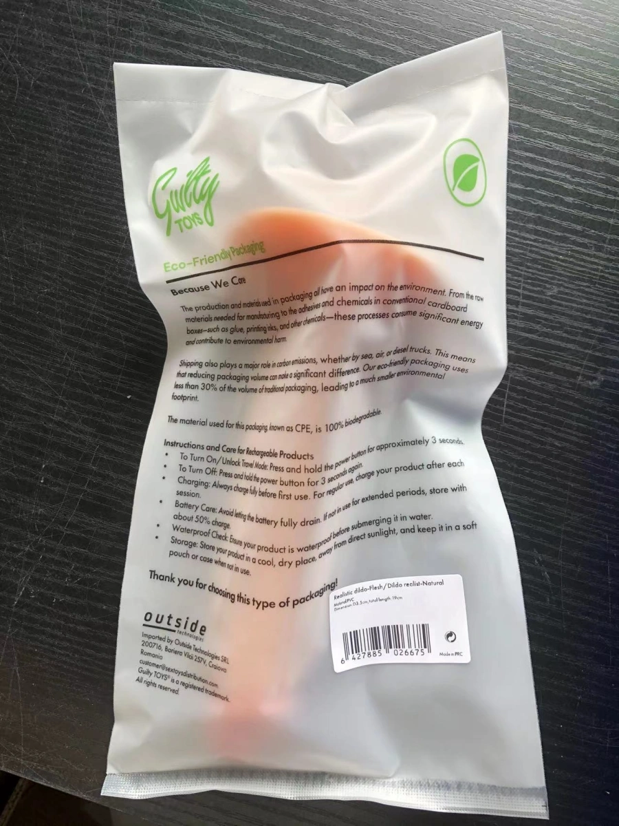 Dildo Realist Lucas cu Ventuza, PVC, Natural, 19 cm, Guilty Toys, #7, Erotic24.ro