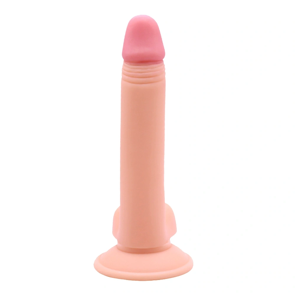 Dildo Realist Aiden cu Ventuza, PVC, Natural, 21 cm, Guilty Toys, #4, Erotic24.ro