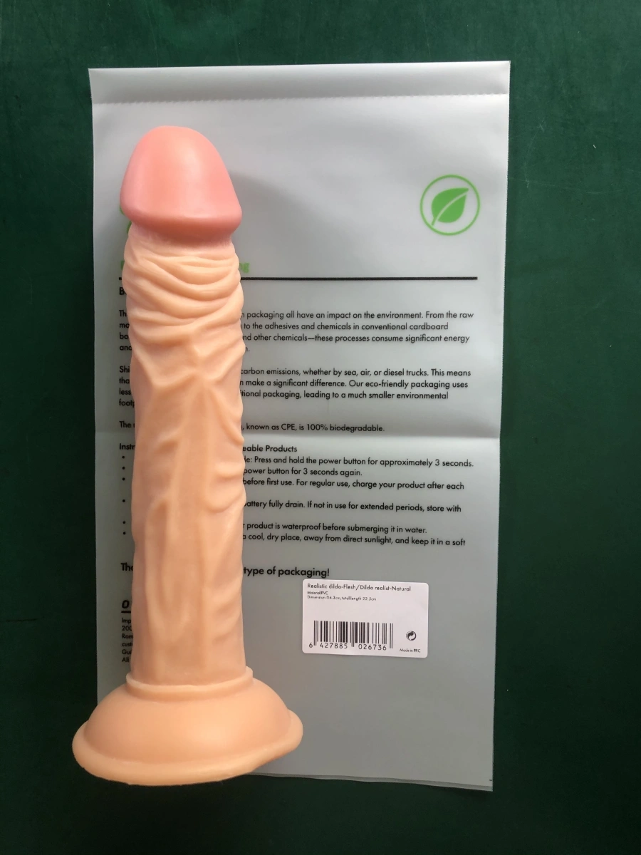 Dildo Realist William cu Ventuza, PVC, Natural, 22.5 cm, Guilty Toys, #7, Erotic24.ro