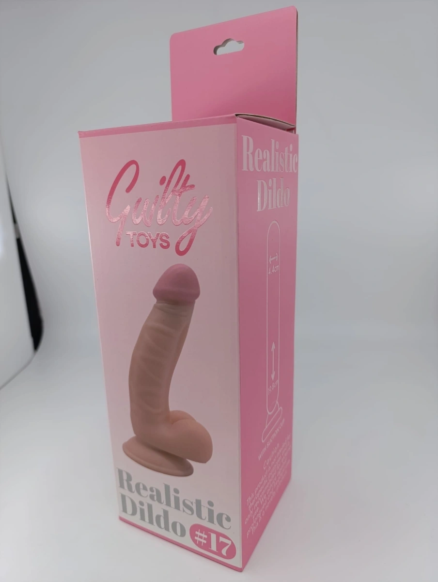 Dildo Realist No. 17, PVC Premium, Natural, 19.8 cm, Guilty Toys, #6, Erotic24.ro