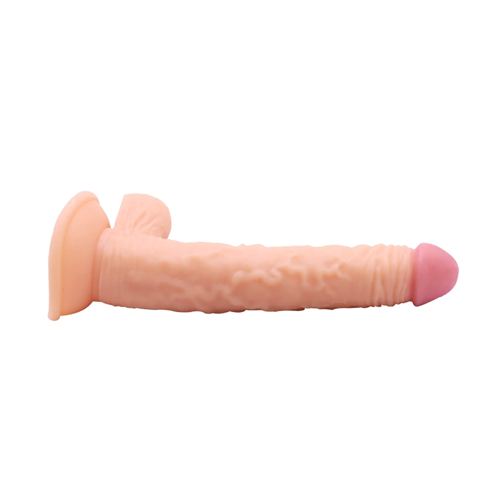 Dildo Realist Ozzy cu Ventuza, PVC, Natural, 17.5 cm, Guilty Toys, #3, Erotic24.ro