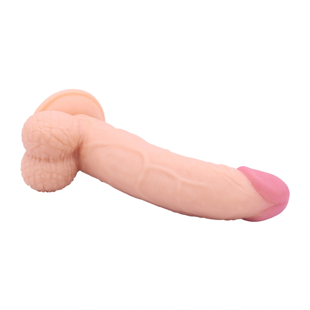 Dildo Realist Casper cu Ventuza, PVC, Natural, 21.2 cm, Guilty Toys, #6, Erotic24.ro