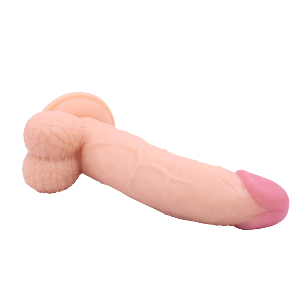 Dildo Realist Casper cu Ventuza, PVC, Natural, 21.2 cm, Guilty Toys, #7, Erotic24.ro