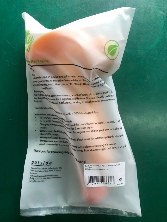 Dildo Realist Casper cu Ventuza, PVC, Natural, 21.2 cm, Guilty Toys, #8, Erotic24.ro