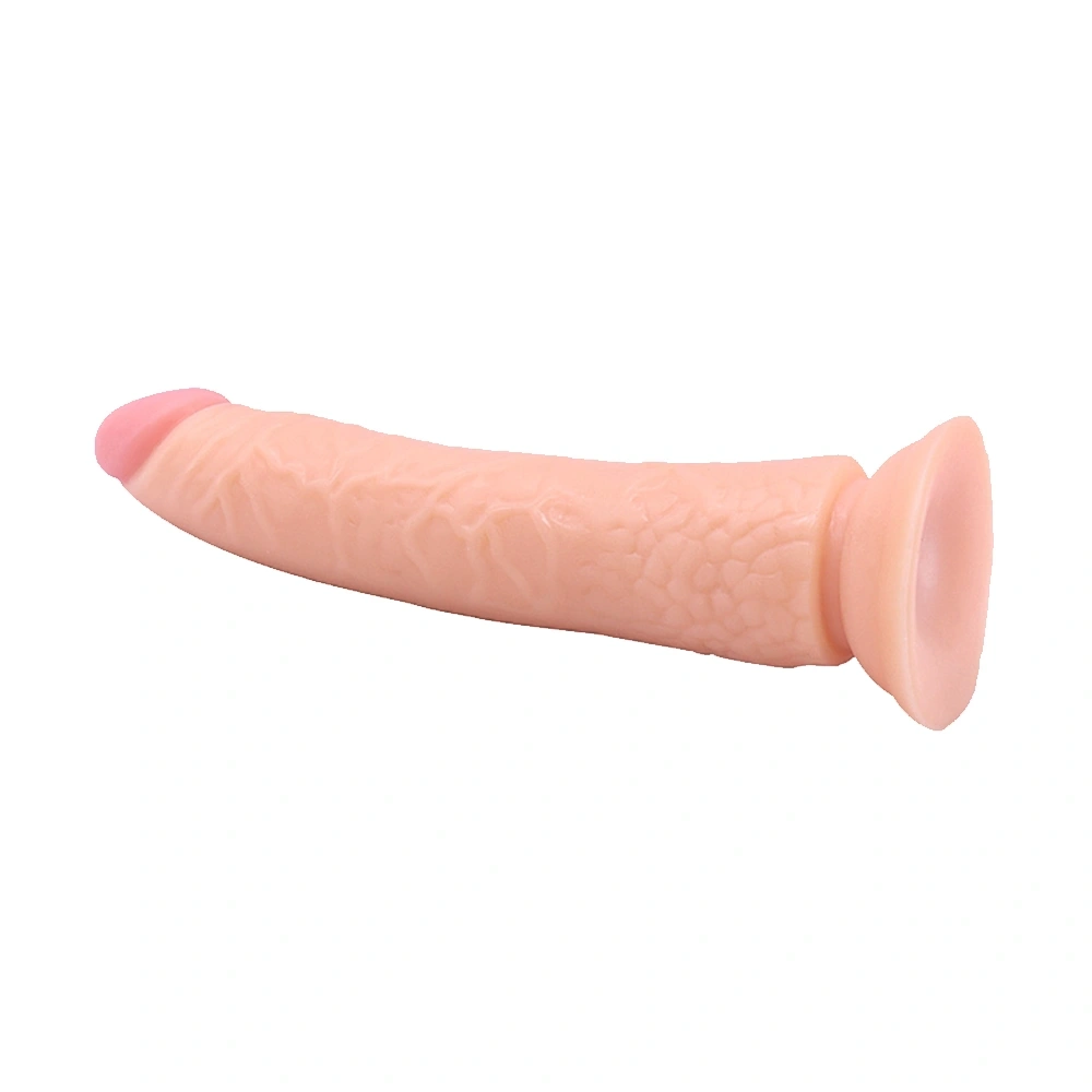 Dildo Realist Alessio cu Ventuza, PVC, Natural, 21.1 cm, Guilty Toys, Nr. 5, Erotic24.ro