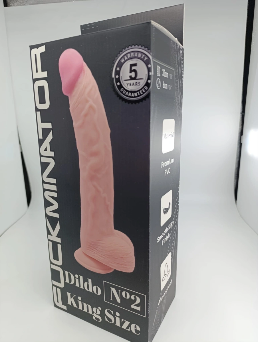 Dildo King Size No.2, PVC Premium, Natural, 33 cm, FUCKMINATOR, #6, Erotic24.ro