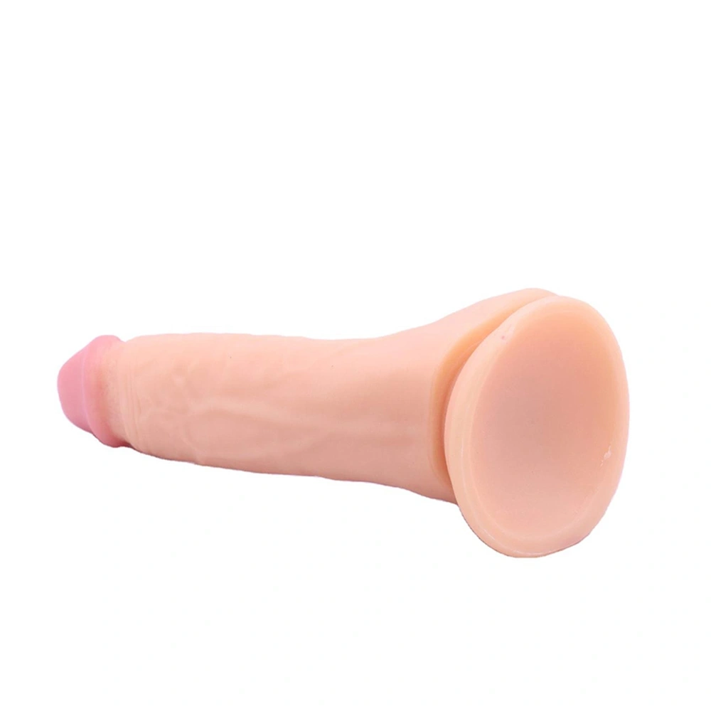 Dildo Realist Nelson cu Ventuza, PVC, Natural, 19.5 cm, Guilty Toys, #6, Erotic24.ro