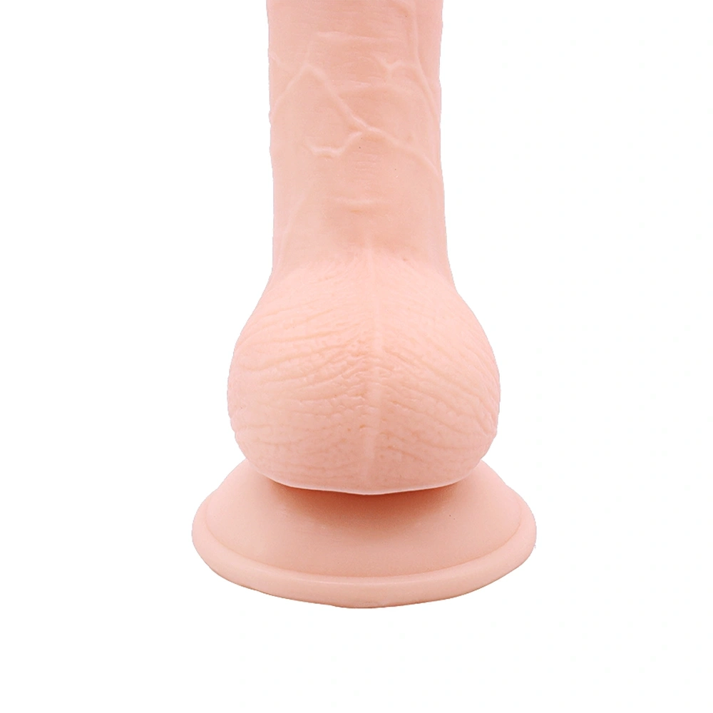 Dildo Realist Erick cu Ventuza, PVC, Natural, 18.3 cm, Guilty Toys, Nr. 6, Erotic24.ro