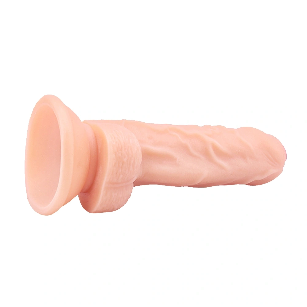 Dildo Realist Ian cu Ventuza, PVC, Natural, 15.9 cm, Guilty Toys, Nr. 5, Erotic24.ro