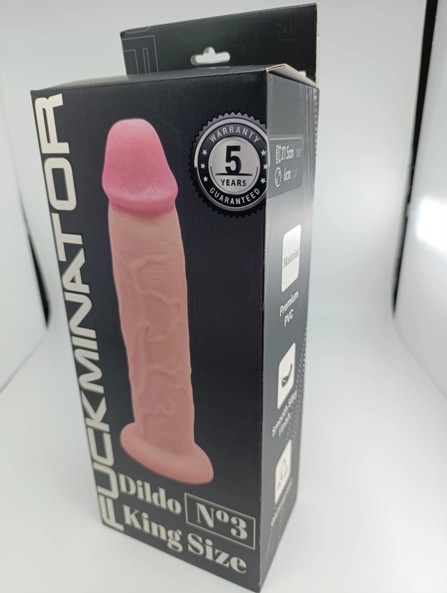 Dildo King Size No.3, PVC Premium, Natural, 27.5 cm, FUCKMINATOR, #6, Erotic24.ro