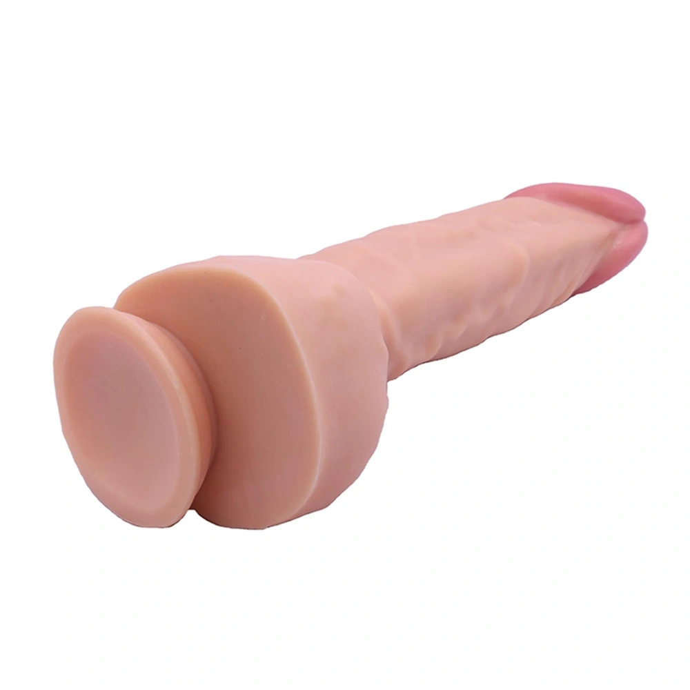 Dildo Realist Huge D, PVC, Natural, 39 cm, #4, Erotic24.ro
