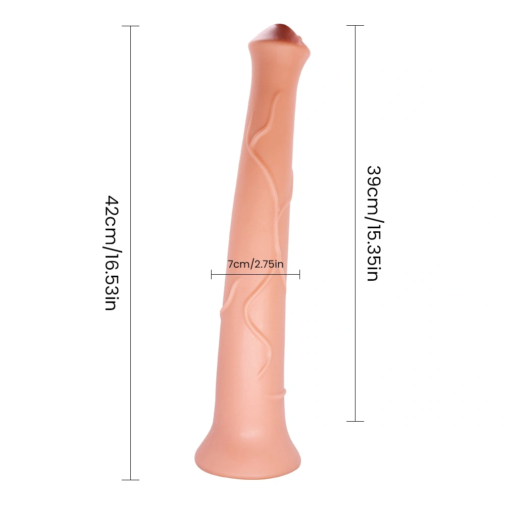 Dildo Horse Play, PVC, Natural, 42 cm, #7, Erotic24.ro