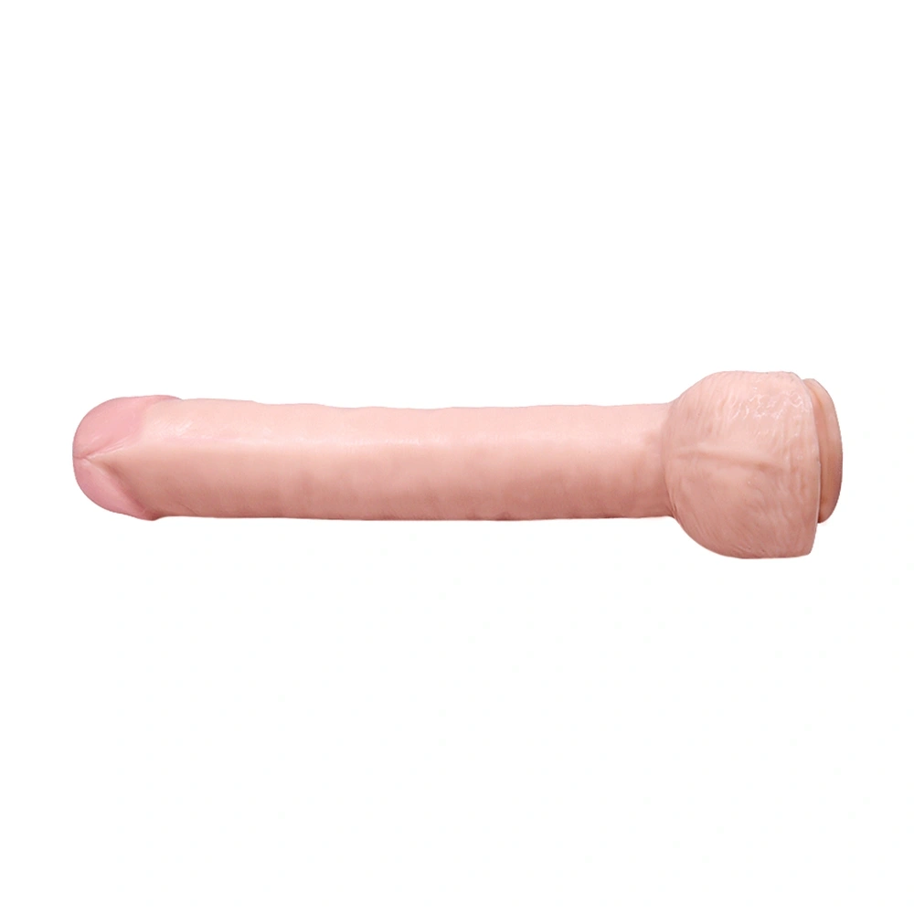 Dildo Realist Boggie cu Ventuza, PVC, Natural, 41.5 cm, #5, Erotic24.ro