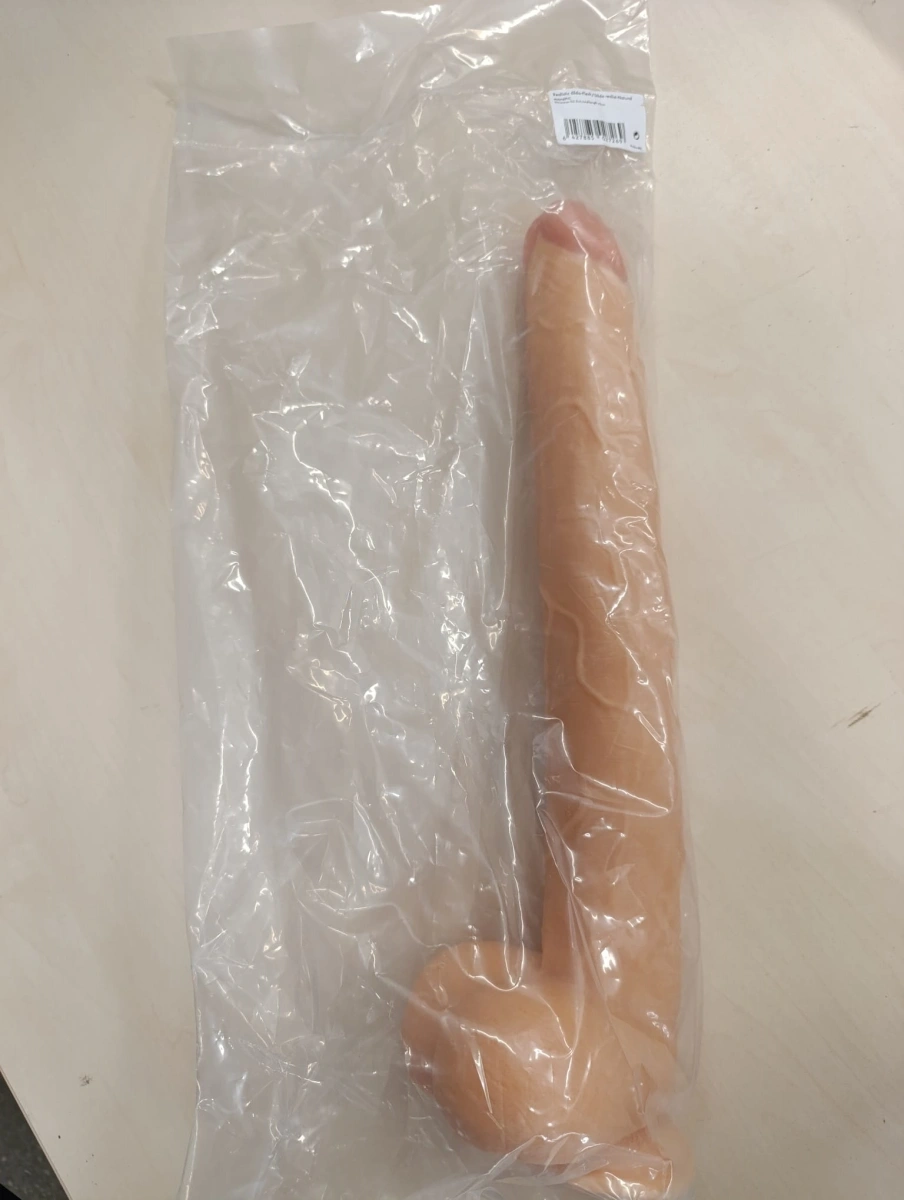 Dildo Realist Master cu Ventuza, PVC, Natural, 42 cm, #7, Erotic24.ro