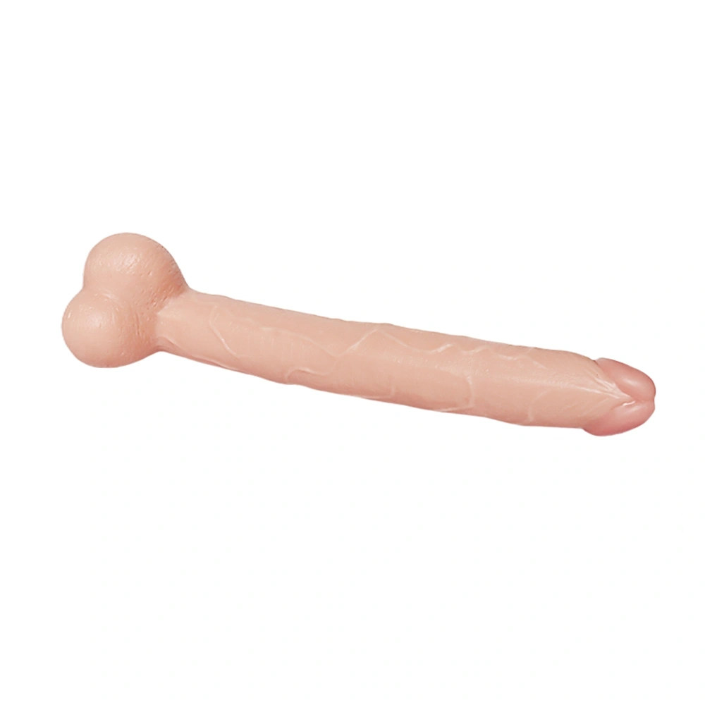 Dildo Realist Master cu Ventuza, PVC, Natural, 42 cm, #6, Erotic24.ro