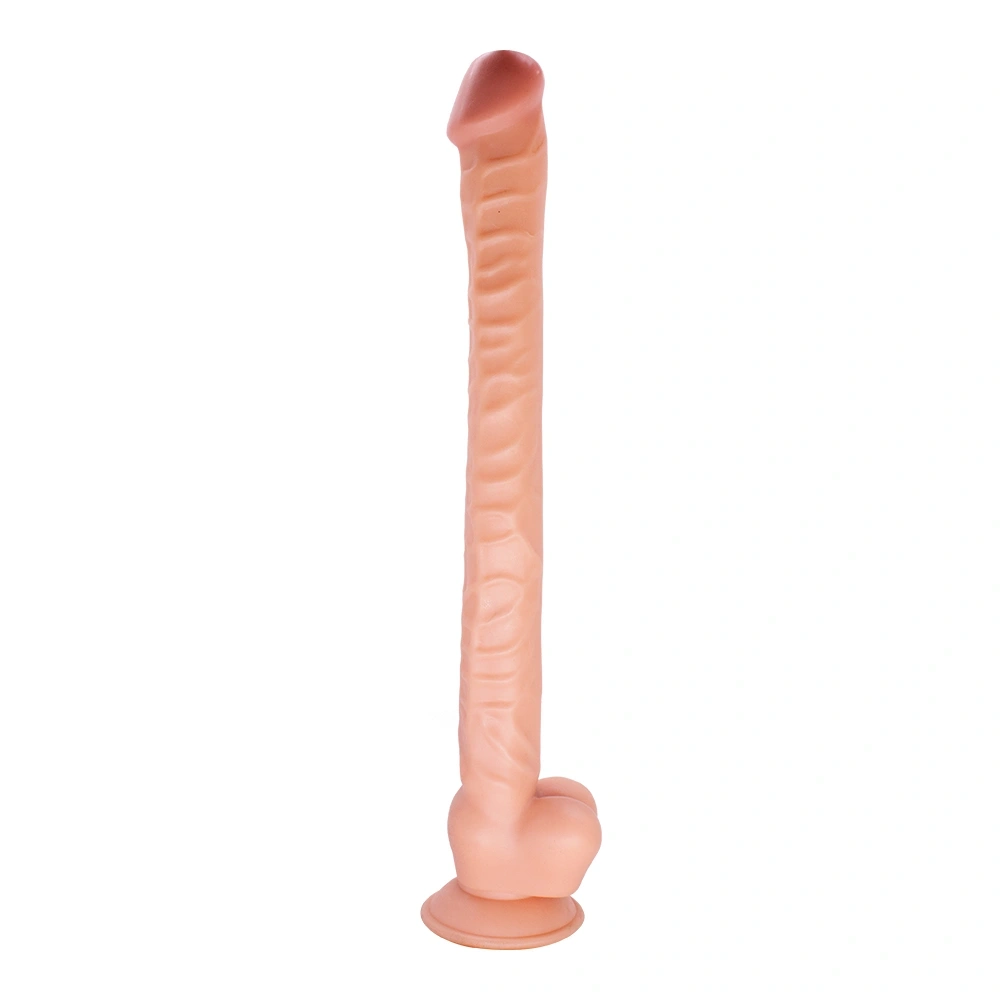 Dildo Realist The Great cu Ventuza, PVC, Natural, 42 cm