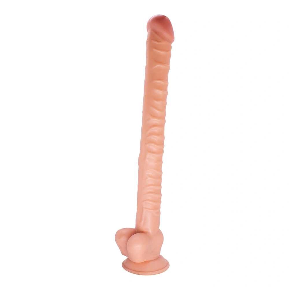 Dildo Realist The Great cu Ventuza, PVC, Natural, 42 cm, #6, Erotic24.ro