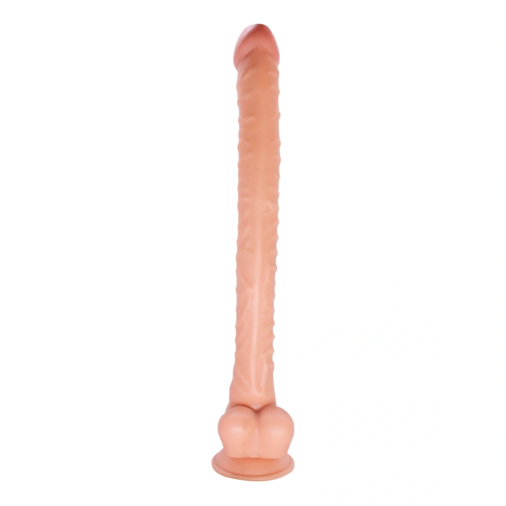 Dildo Realist The Great cu Ventuza, PVC, Natural, 42 cm, #3, Erotic24.ro