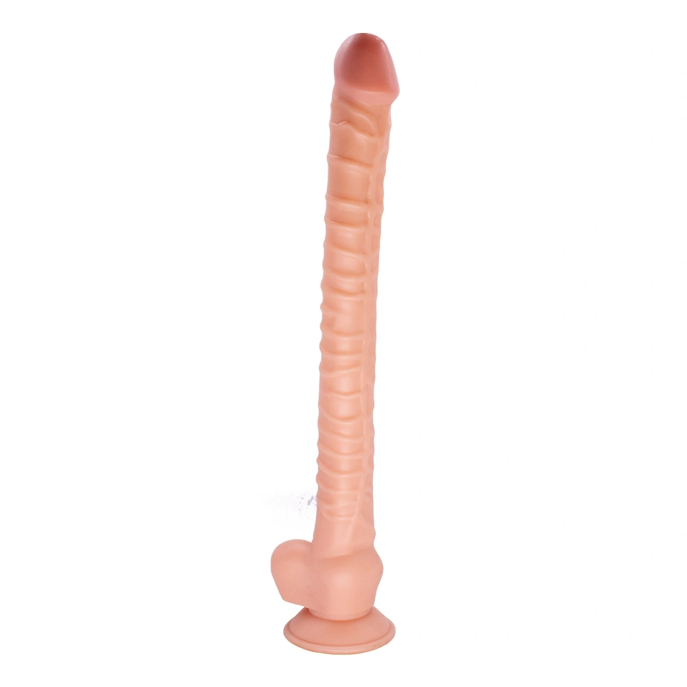 Dildo Realist The Great cu Ventuza, PVC, Natural, 42 cm, #7, Erotic24.ro