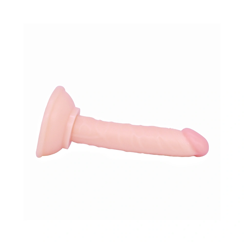 Dildo Realist Logan cu Ventuza, PVC, Natural, 15 cm, Guilty Toys, #3, Erotic24.ro