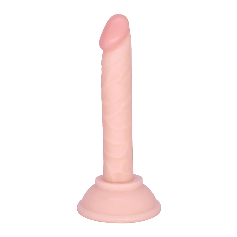 Dildo Realist Logan cu Ventuza, PVC, Natural, 15 cm, Guilty Toys, #1, Erotic24.ro