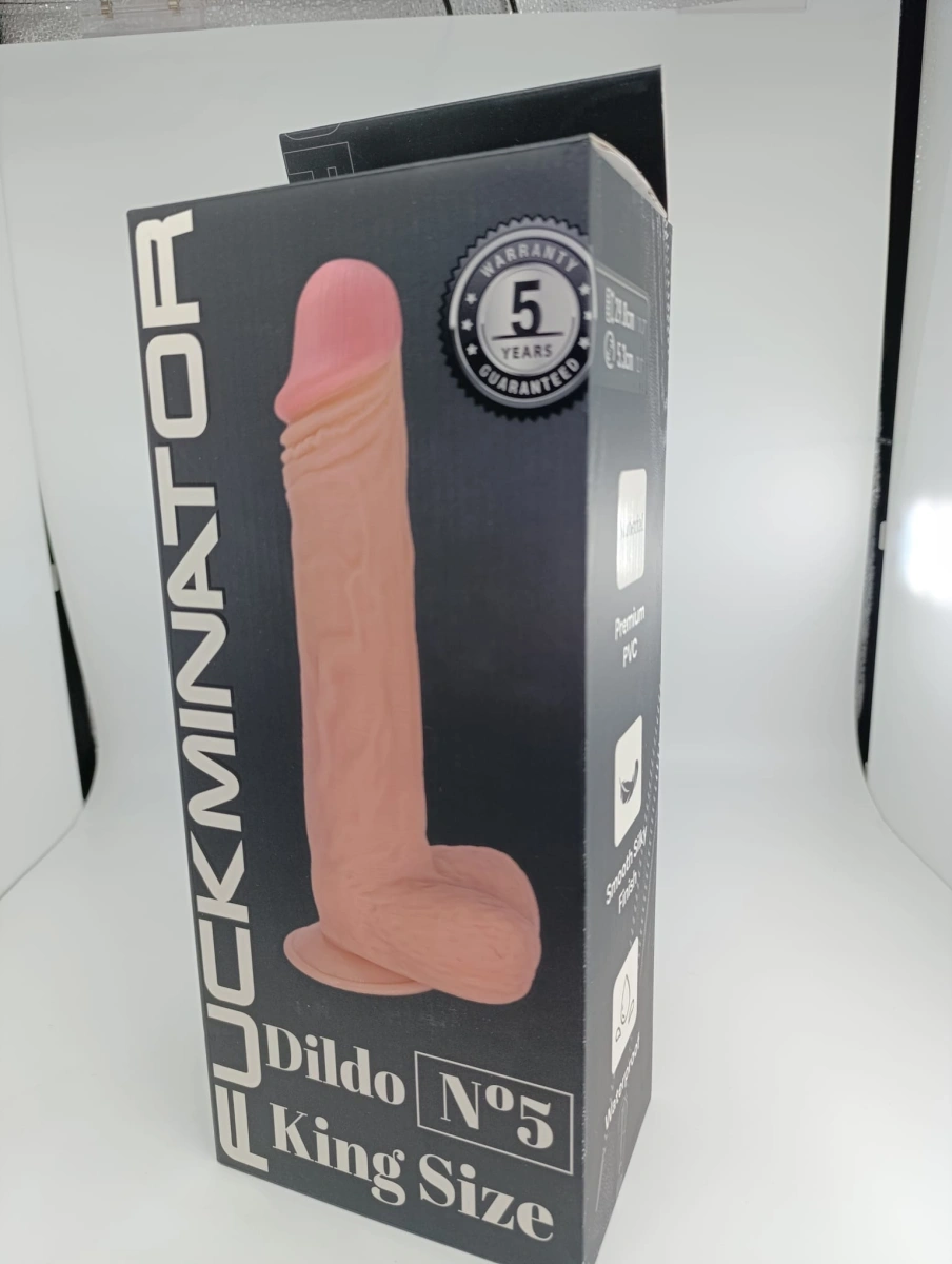 Dildo King Size No.5, PVC Premium, Natural, 29.8 cm, FUCKMINATOR, #7, Erotic24.ro