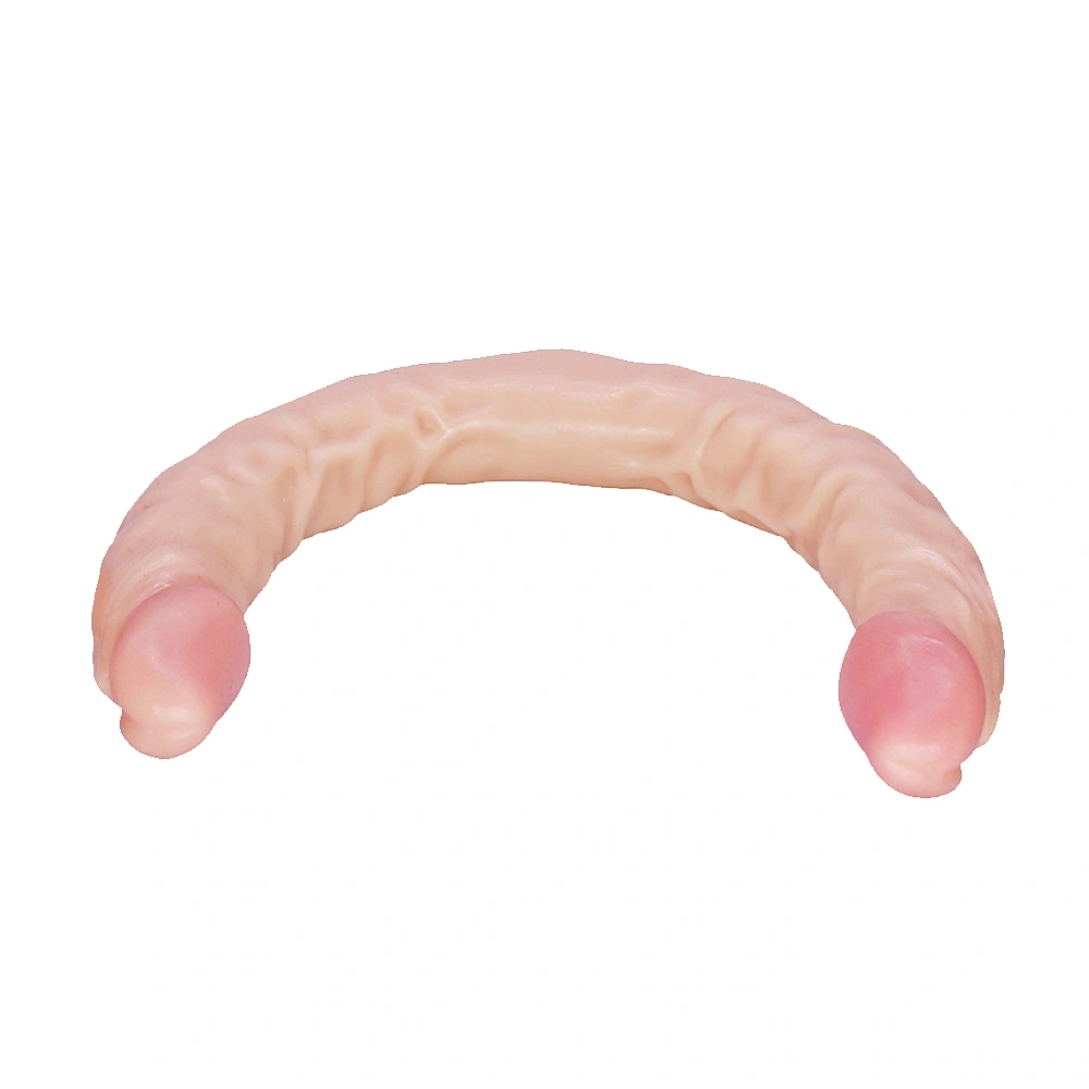 Dildo Dublu Realist, PVC, Natural, 40.3 cm, #2, Erotic24.ro