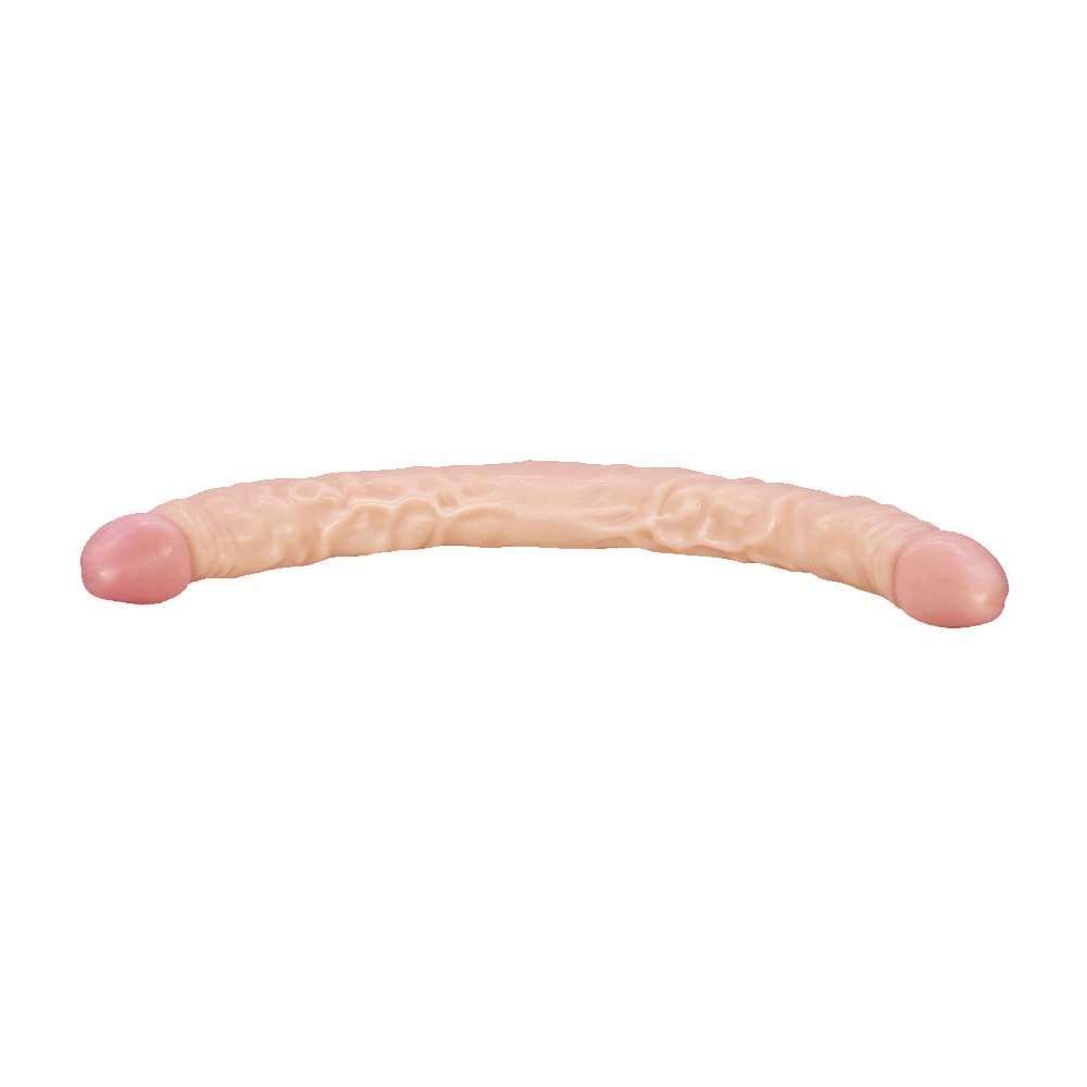 Dildo Dublu Realist, PVC, Natural, 40.3 cm, #4, Erotic24.ro