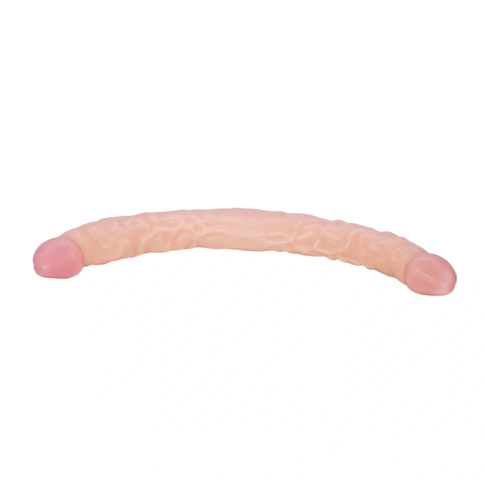 Dildo Dublu Realist, PVC, Natural, 40.3 cm, #5, Erotic24.ro