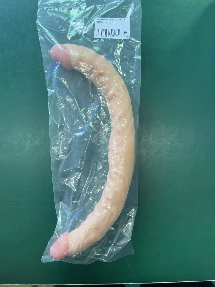 Dildo Dublu Realist, PVC, Natural, 40.3 cm, #7, Erotic24.ro