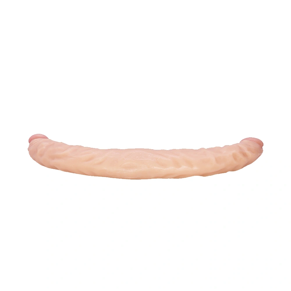 Dildo Dublu Realist, PVC, Natural, 40.3 cm, #6, Erotic24.ro