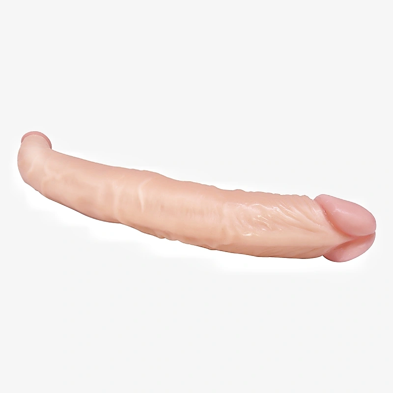 Dildo Dublu Realist, PVC, Natural, 26 cm, #5, Erotic24.ro