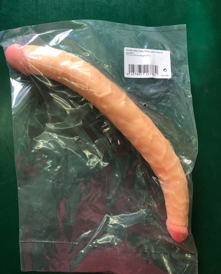 Dildo Dublu Realist, PVC, Natural, 26 cm, #6, Erotic24.ro