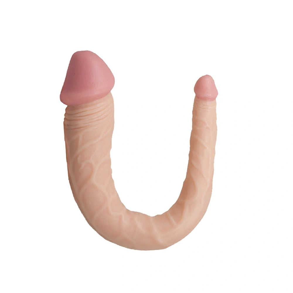 Dildo Dublu Realist, PVC, Natural, 36 cm
