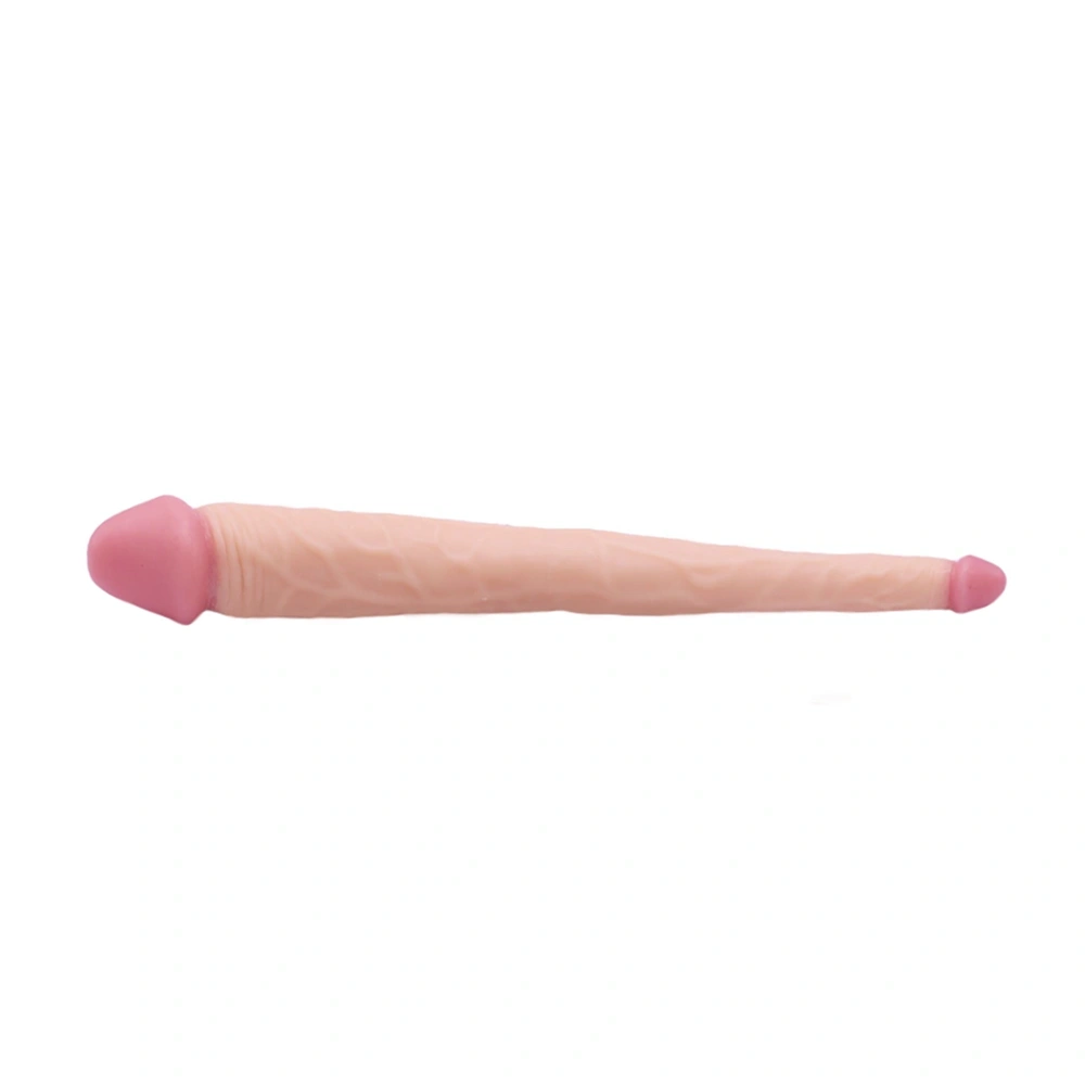Dildo Dublu Realist, PVC, Natural, 36 cm, #3, Erotic24.ro