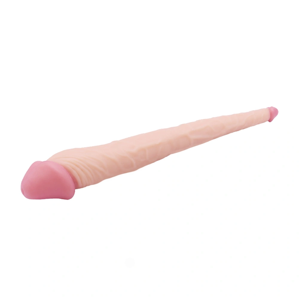 Dildo Dublu Realist, PVC, Natural, 36 cm, #2, Erotic24.ro